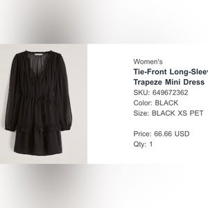 Abercrombie & Fitch Black Dress